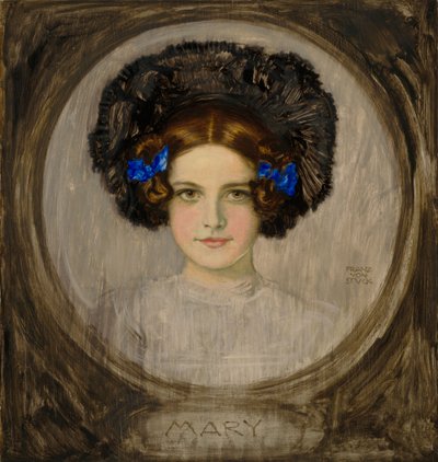 Taiteilijan tyttären Maryn muotokuva tekijältä Franz von Stuck