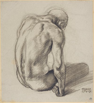 Istuva mies tekijältä Franz von Stuck