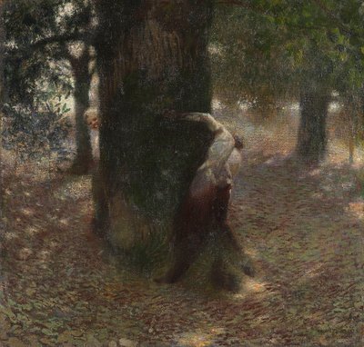 The Tease, 1889. tekijältä Franz von Stuck