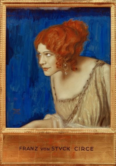 Tilla Durieux als Circe / F. v. Stuck tekijältä Franz von Stuck