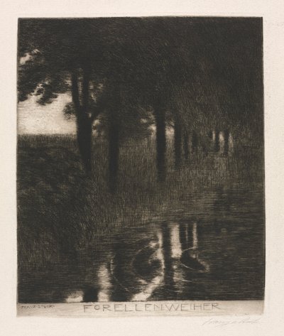 Taimen lampi. tekijältä Franz von Stuck