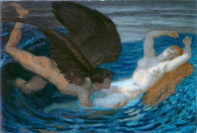 Tuuli ja aalto tekijältä Franz von Stuck