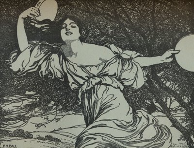 Bacchante, 1900-luku 1914-1915 tekijältä Fred Hammersley Ball