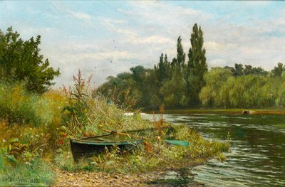 Hiljainen paikka Thames-joen varrella, 1882 tekijältä Fred Hines