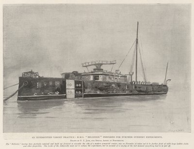 Keskeytetty tavoiteharjoitus, HMS Belleisle valmistautui uusiin tykistökokeisiin tekijältä Fred T. Jane