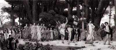 The Daphnephoria, painanut Pariisissa Photogravure Goupil, pub. Kuvataideyhdistyksen toimesta tekijältä Frederic (after) Leighton