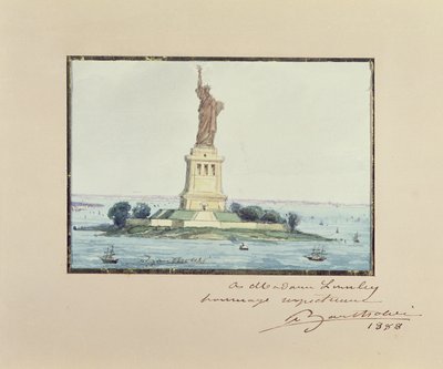 Vapaudenpatsas, Bedloe Island, New York City, 1888 tekijältä Frederic Auguste Bartholdi