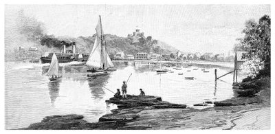 Manly Beach, Sydney, Uusi Etelä-Wales, Australia, 1886. tekijältä Frederic B. Schell