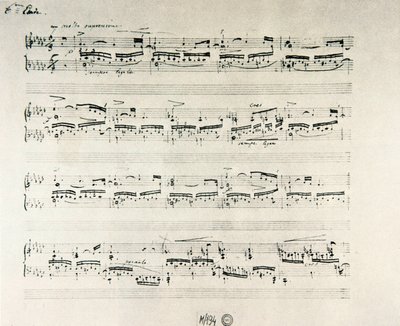 Puolalaisen säveltäjän Frederic Chopinin (1810-1849) kappale "Etudes for piano opus 10" tekijältä Frederic Chopin