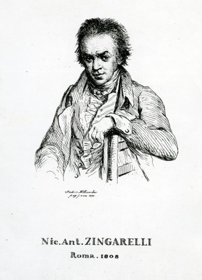 Niccolo Antonio Zingarelli, 1870 tekijältä Frederic Desire Hillemacher