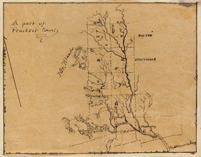 Osa Penobscotin piirikuntaa, Maine tekijältä Frederic Edwin Church
