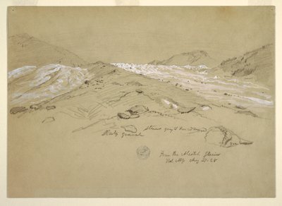 Aletsch-jäätikkö, Bernin Alpit, Sveitsi tekijältä Frederic Edwin Church