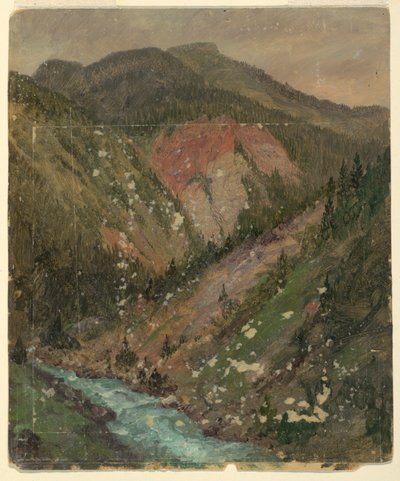 Alppien maisema (Baijeri tai Sveitsi) tekijältä Frederic Edwin Church