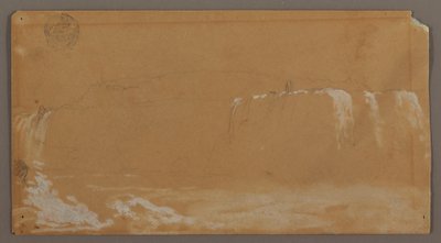 American Falls, Goat Island ja osa Horseshoe Fallsia nähtynä Niagara-joen Kanadan rannalta tekijältä Frederic Edwin Church
