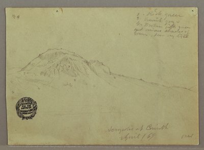 Bare Hill, Akropolis Korintissa, Kreikassa tekijältä Frederic Edwin Church