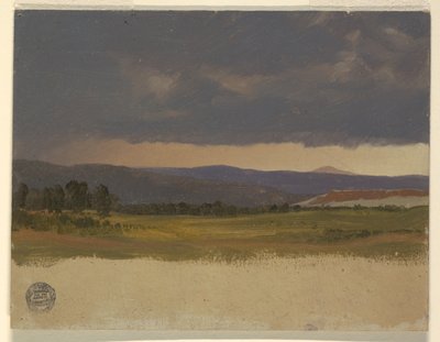 Sininen kukkula alhaisten pilvien alla tekijältä Frederic Edwin Church