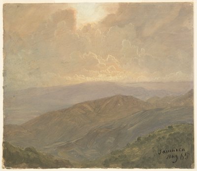 Pilvinen taivas, Jamaika tekijältä Frederic Edwin Church