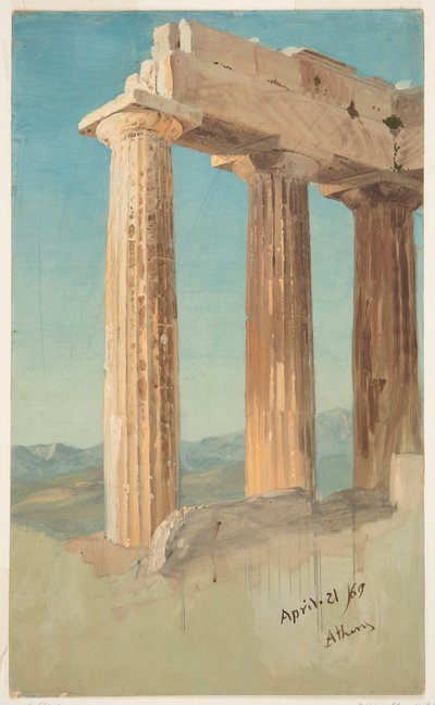 Parthenonin pylväät, Ateena tekijältä Frederic Edwin Church