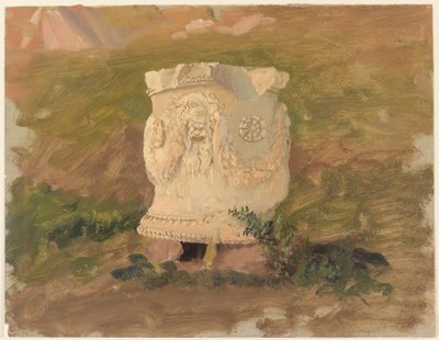 Piirros, Ateena, veistos Dionysos-teatterissa, huhtikuu 1869. tekijältä Frederic Edwin Church