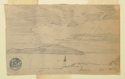 Piirros, Aurora, Mount Desert Island, syyskuu 1860. tekijältä Frederic Edwin Church