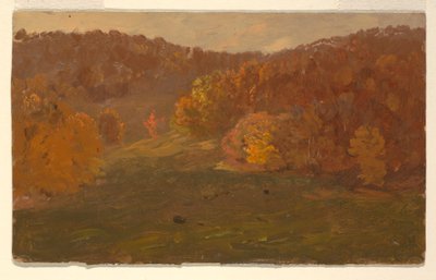 Piirros, Syksyinen maisema (Pohjois-Carolina ), 1865-70 tekijältä Frederic Edwin Church