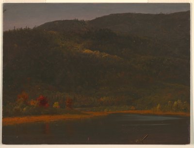 Piirustus, Syksyinen maisema, 1860-70 tekijältä Frederic Edwin Church