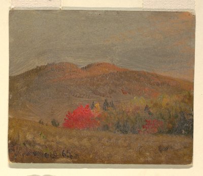 Piirustus, Syysmaisema (Vermont), 1865-70 tekijältä Frederic Edwin Church