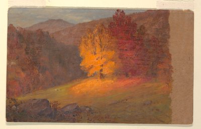 Piirros, Syysmaisema, 1860-70 tekijältä Frederic Edwin Church