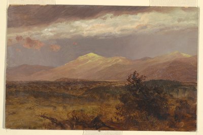 Piirros, Catskills auringonlaskussa, 1882 tekijältä Frederic Edwin Church