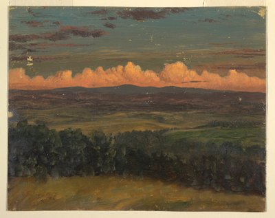Piirros, Catskills Hudsonista, New York, 1870-80. tekijältä Frederic Edwin Church