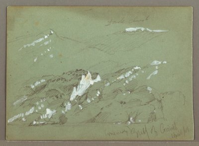 Piirros, Kefalonia, Kreikka, huhtikuu 1869. tekijältä Frederic Edwin Church
