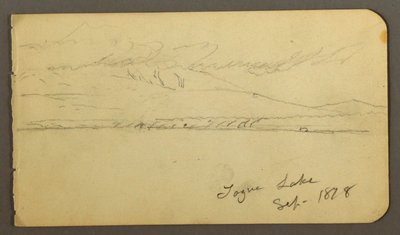 Piirros, Katahdin-vuori pilvihuippuisena, 1878 tekijältä Frederic Edwin Church