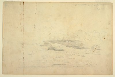 Piirros, Pilvitutkimuksia, elokuu 1844 tekijältä Frederic Edwin Church