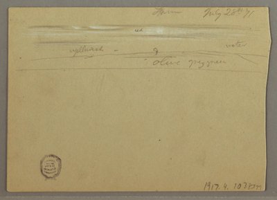 Piirros, pilvitutkimus, 28. heinäkuuta 1871 tekijältä Frederic Edwin Church