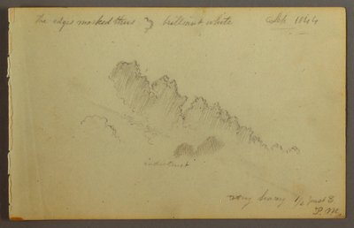 Piirros, Pilvitutkimus, 1844 tekijältä Frederic Edwin Church