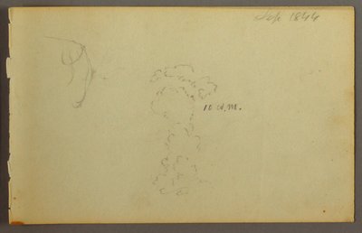 Piirros, Pilvitutkimus, 1844 tekijältä Frederic Edwin Church