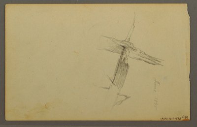 Piirros, Pilvitutkimus, rinteessä, 1844 tekijältä Frederic Edwin Church