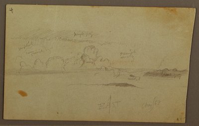 Piirros, Pilvet kukkuloiden yllä, 1863 tekijältä Frederic Edwin Church
