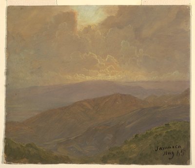 Piirros, pilvinen taivas, elokuu 1865 tekijältä Frederic Edwin Church