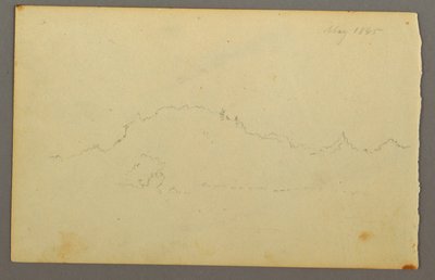 Piirros, Puun reuna, 1844 tekijältä Frederic Edwin Church
