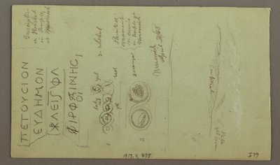 Piirustus, Parreloriumin julkisivu, 28. huhtikuuta 1868. tekijältä Frederic Edwin Church