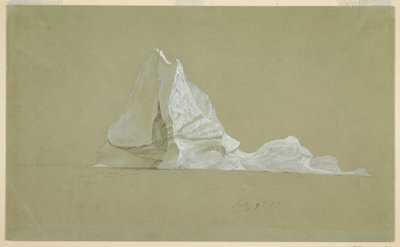 Piirros, kelluva jäävuori, 9. heinäkuuta 1859. tekijältä Frederic Edwin Church