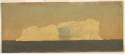 Piirros, kelluva jäävuori, Labrador, kesä- tai heinäkuu 1859. tekijältä Frederic Edwin Church