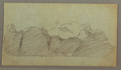 Piirros, kelluva jäävuori, mahdollisesti kesäkuu 1874 tekijältä Frederic Edwin Church