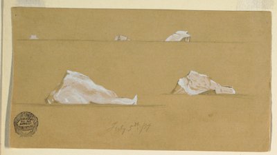 Piirros, kelluvat jäävuoret, 5. heinäkuuta 1859. tekijältä Frederic Edwin Church
