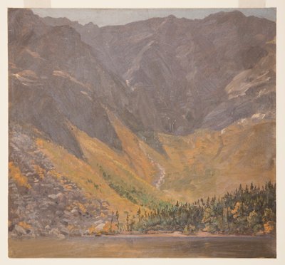 Piirros, Great Basin, Mount Katahdin, Maine, ennen vuotta 1878. tekijältä Frederic Edwin Church