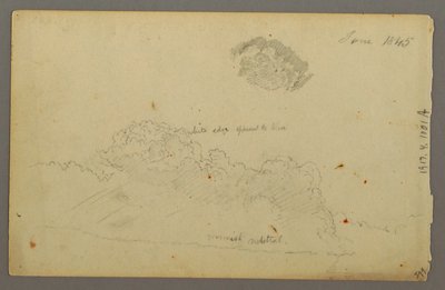 Piirustus, Hill ranges, 1844 tekijältä Frederic Edwin Church