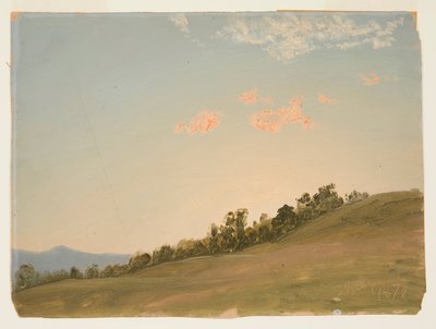 Piirros, Hillside, Hudson, New York, heinäkuu 1870. tekijältä Frederic Edwin Church