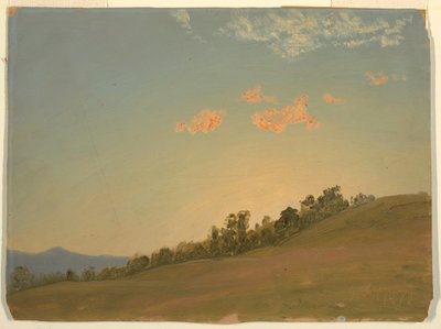 Piirros, Hillside, Hudson, New York, heinäkuu 1870. tekijältä Frederic Edwin Church