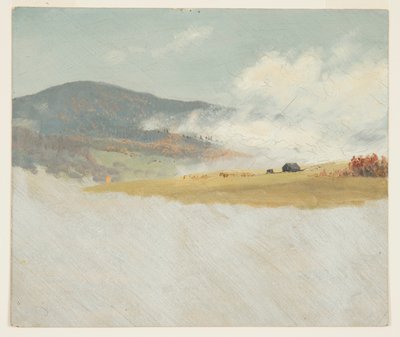 Piirustus, Kumpuilevia maisemia, 1865-75 tekijältä Frederic Edwin Church